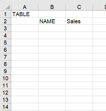 Table basic example